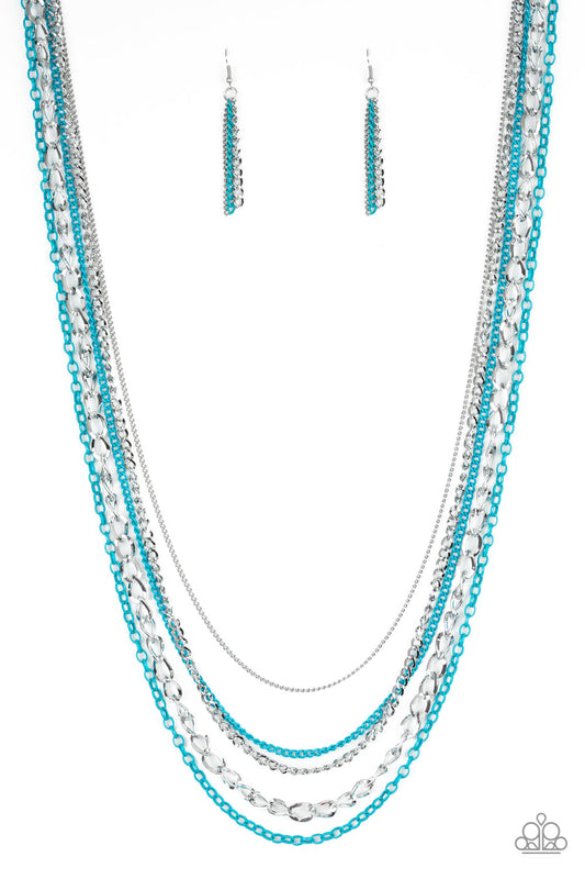 Industrial Vibrance - Blue necklace
