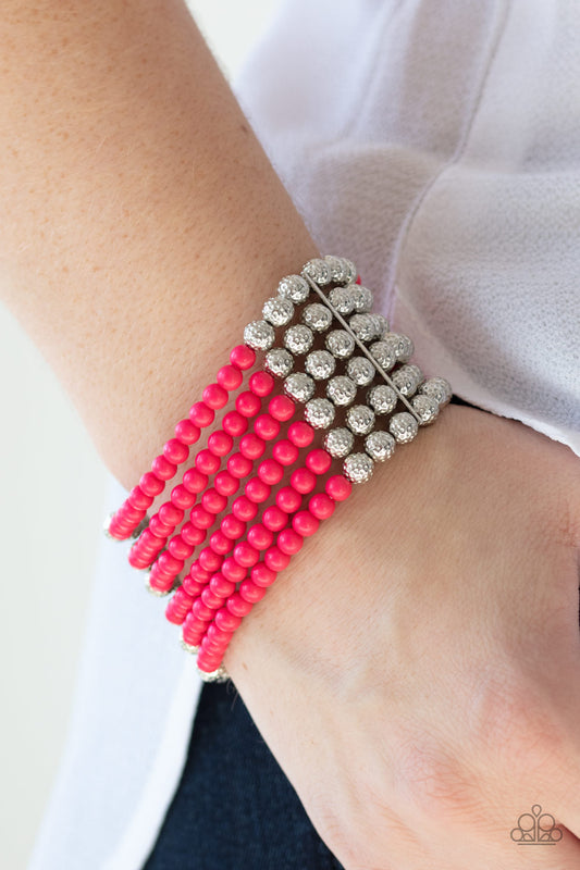 LAYER It On Thick - Pink bracelet