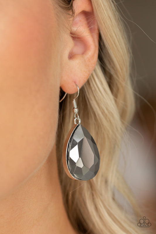 Limo Ride - Silver earrings