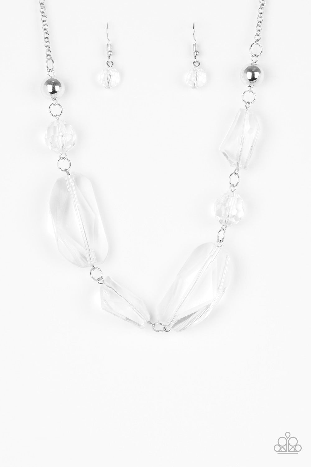 Luminous Luminary - White necklace