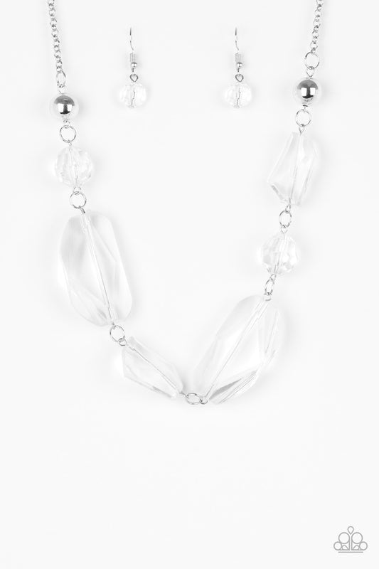 Luminous Luminary - White necklace