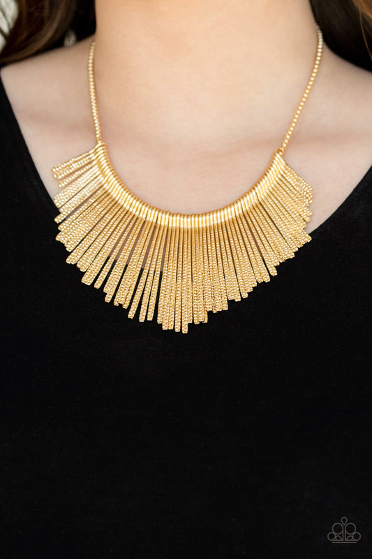 Metallic Mane - Gold necklace
