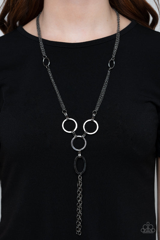 Metro Mechanics - Black/GM Necklace