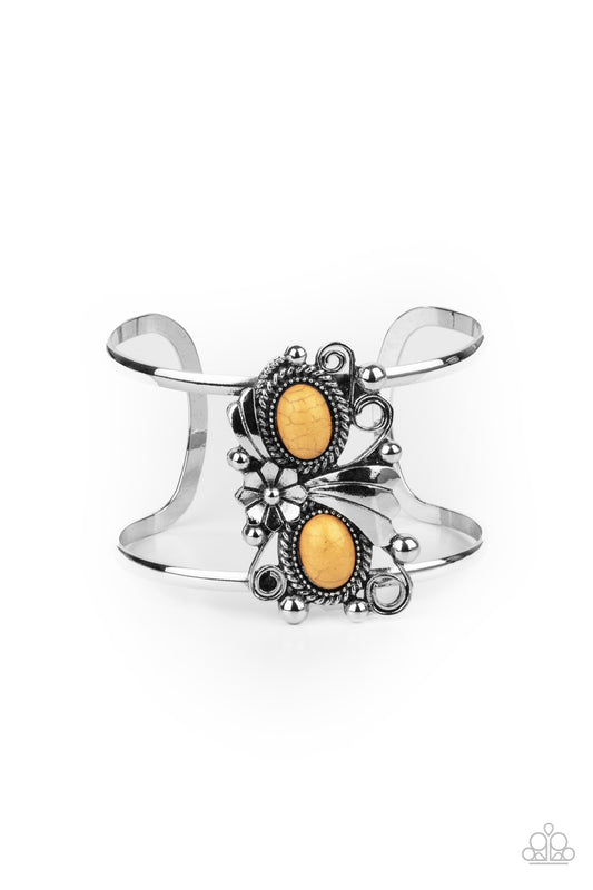 Mojave Flower Girl - Yellow cuff bracelet