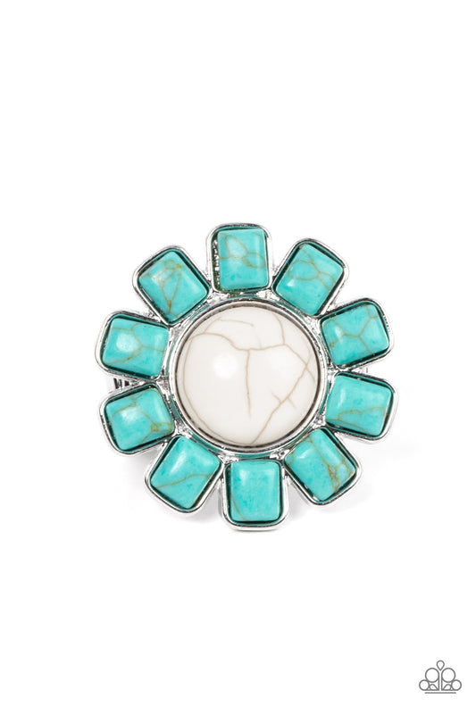 Mojave Marigold - White/Blue stone ring