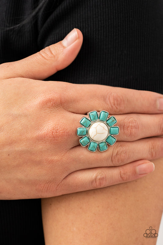 Mojave Marigold - White/Blue stone ring