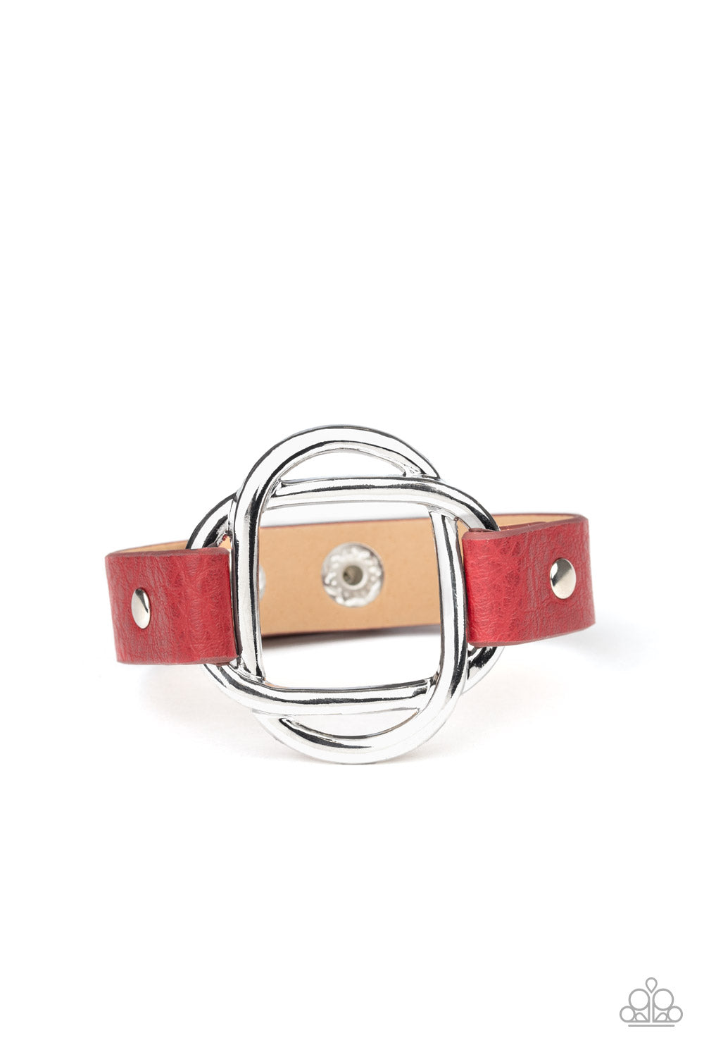 Nautically Knotted - Red wrap bracelet