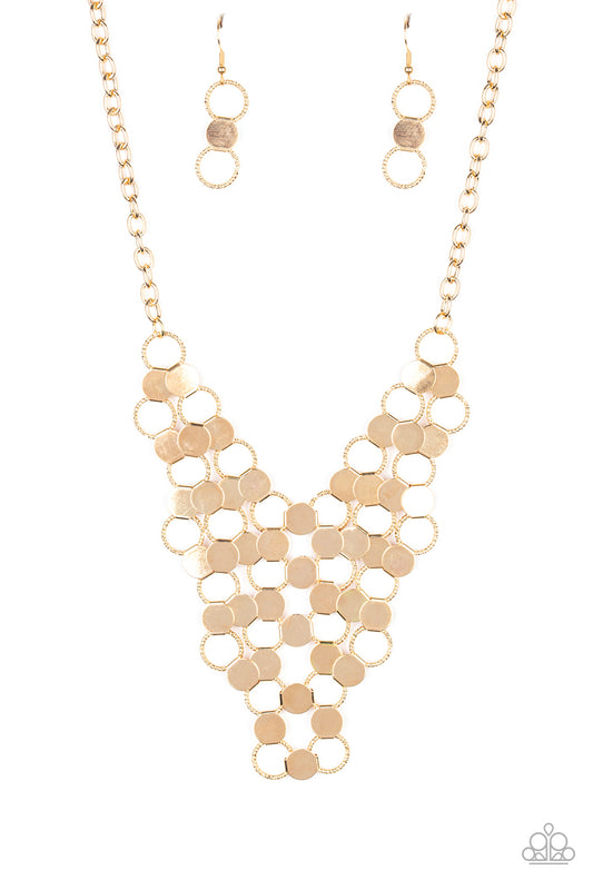 Net Result - Gold necklace w/ matching bracelet