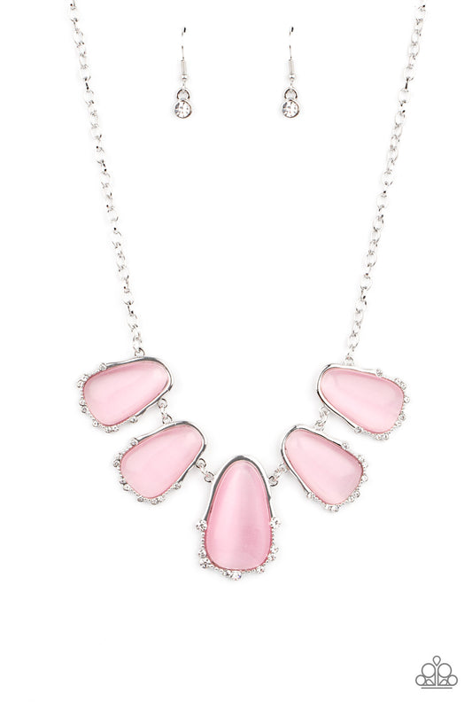 Newport Princess - Pink moonstone necklace