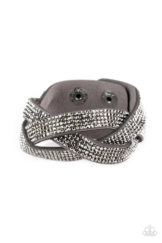 Nice Girls Finish Last - Silver wrap bracelet