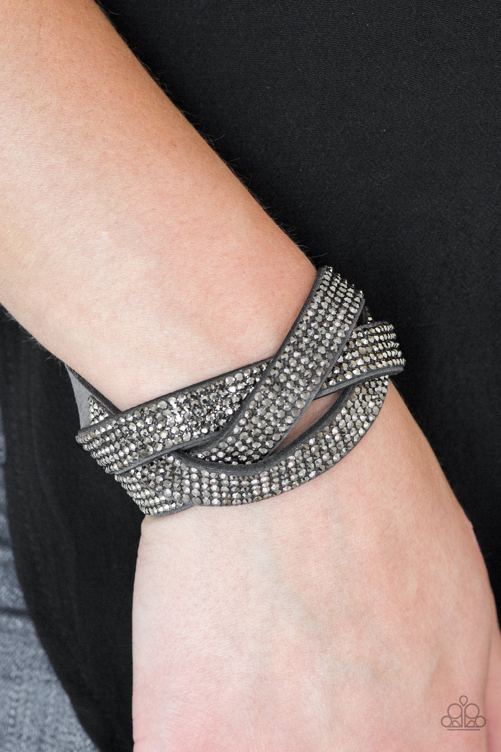 Nice Girls Finish Last - Silver wrap bracelet