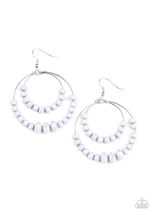 Paradise Party - Silver hoop earrings