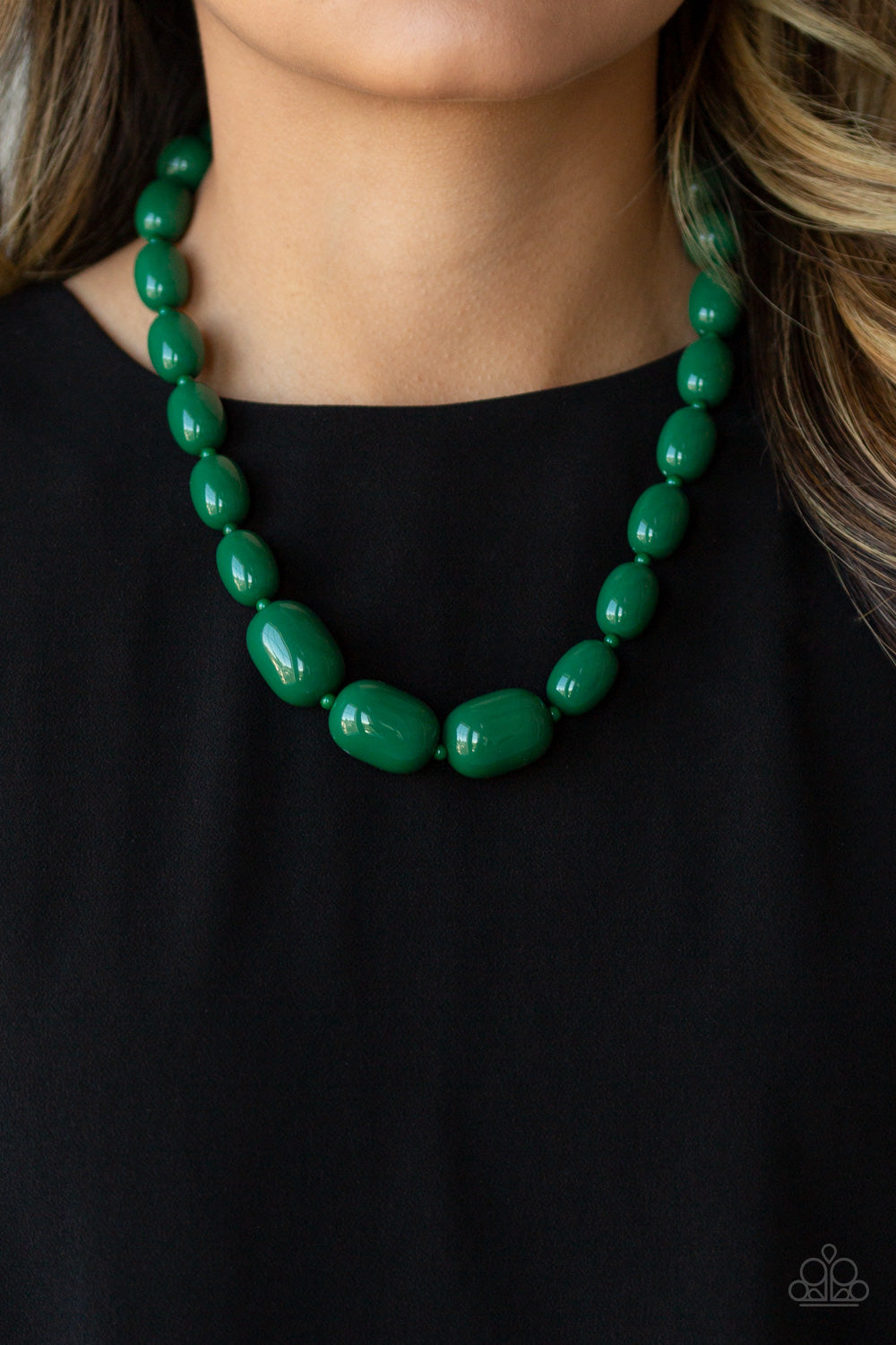 Poppin Popularity - Green necklace