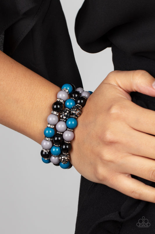 Poshly Packing - Multicolor/Blue bracelet