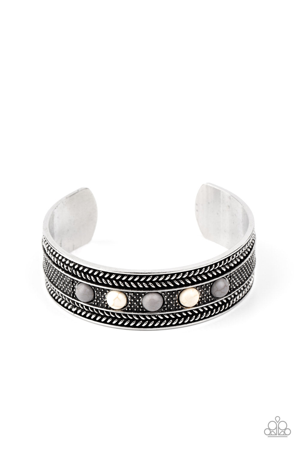 Quarry Quake - Silver cuff bracelet
