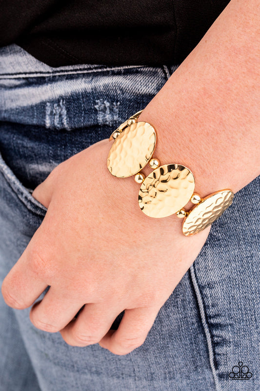 Radial Reflections - Gold bracelet