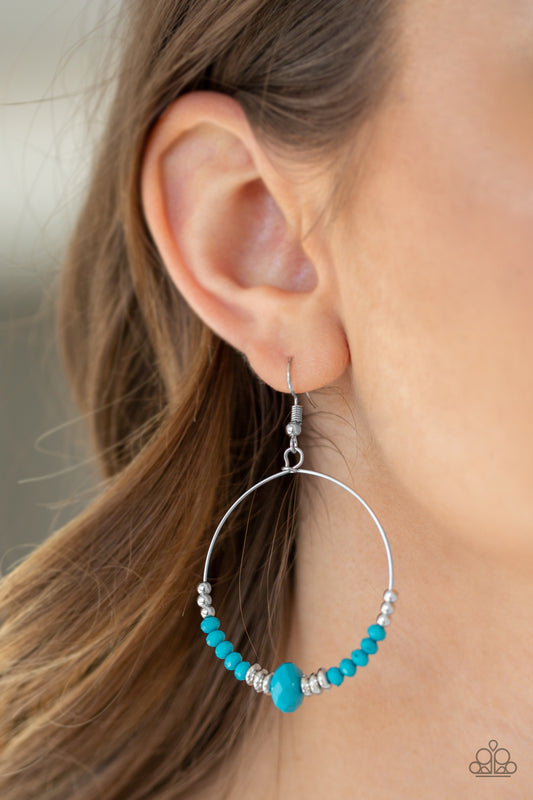 Retro Rural - Blue earrings
