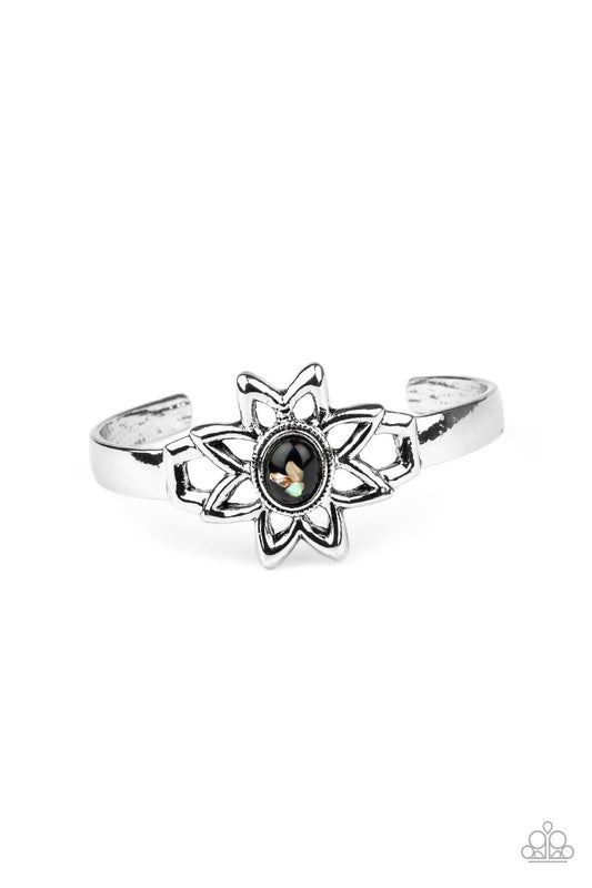 Sahara Garden - Black cuff bracelet