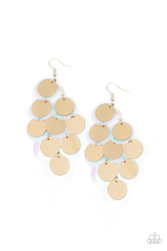 Sequin Seeker -Gold Multi Sequin earrings