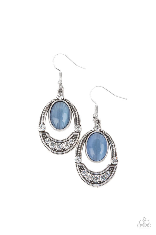 Serene Shimmer - Blue moonstone earrings