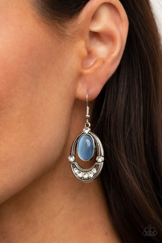 Serene Shimmer - Blue moonstone earrings