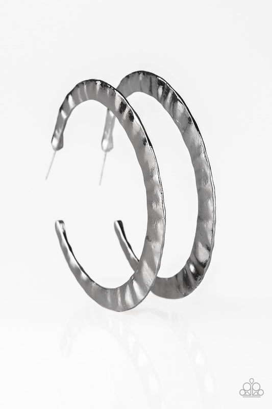 Slayers Gonna Slay - Black/Gunmetal hoop earrings