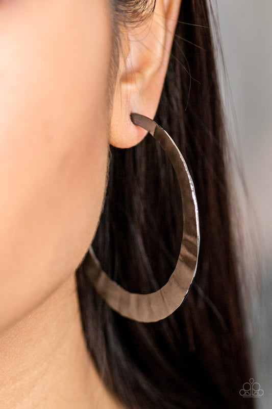 Slayers Gonna Slay - Black/Gunmetal hoop earrings