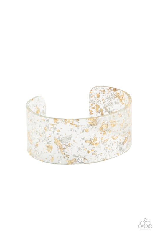 Snap, Crackle, Pop! - Silver/Gold Multi cuff bracelet
