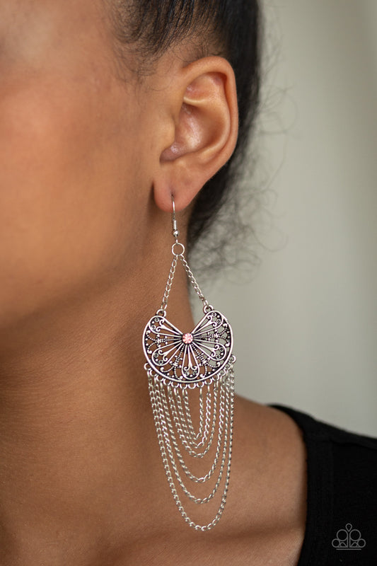 So Social Butterfly - Pink earrings