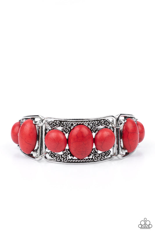 Southern Splendor - Red cuff bracelet