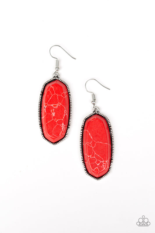 Stone Quest - Red earrings