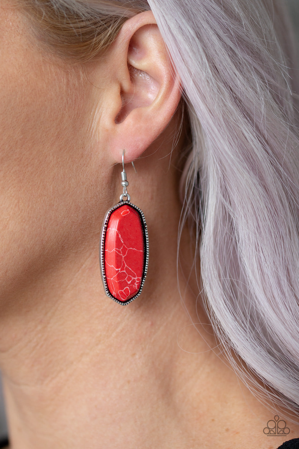 Stone Quest - Red earrings