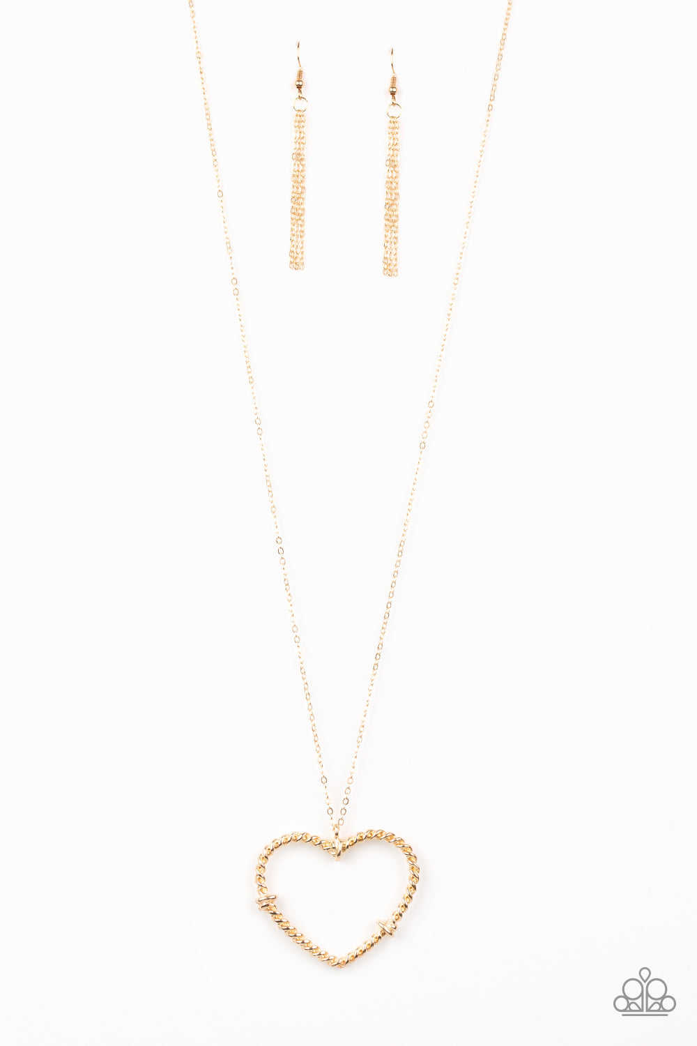 Straight From The Heart - Gold necklace