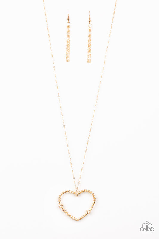 Straight From The Heart - Gold necklace