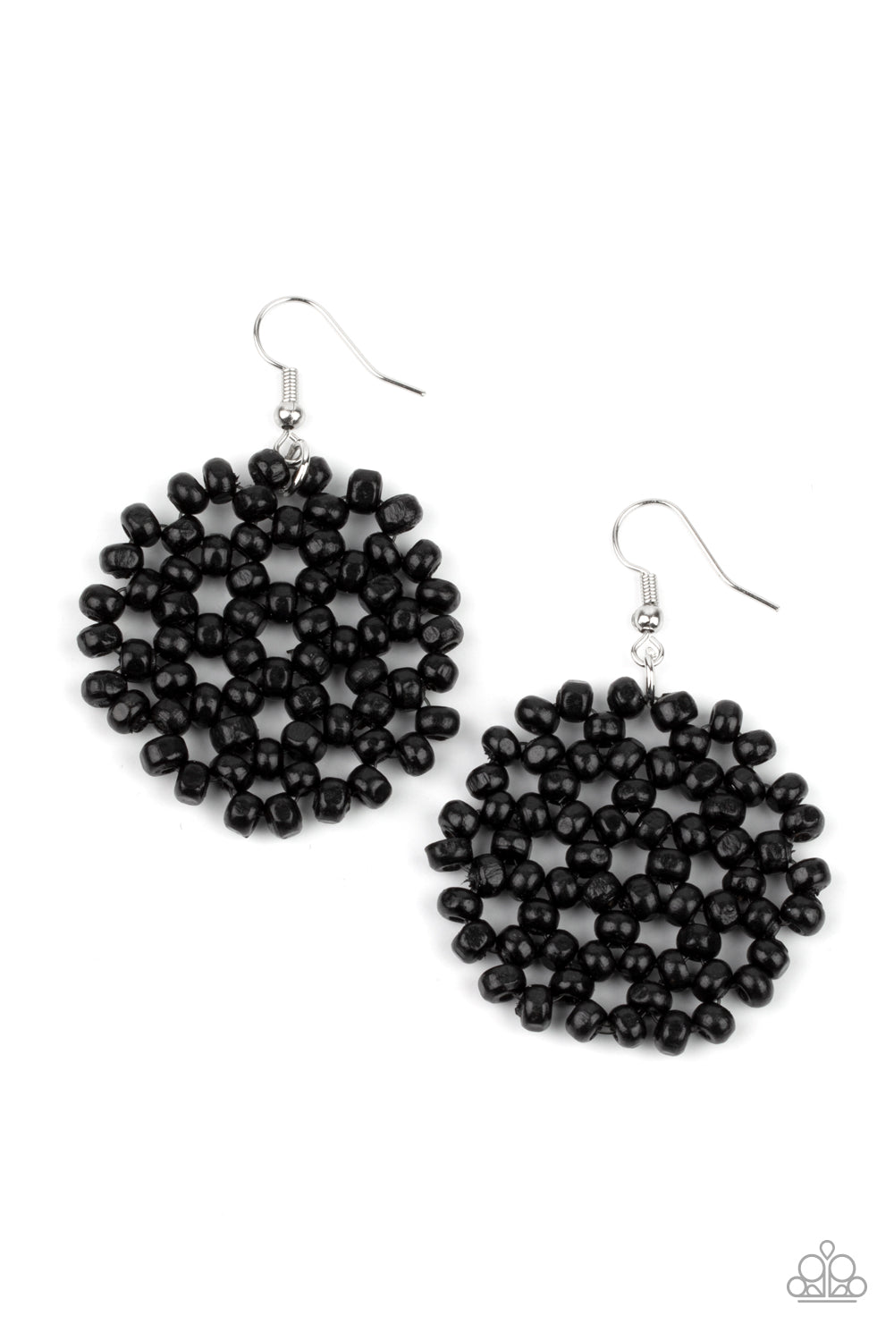 Summer Escapade - Black wood earrings