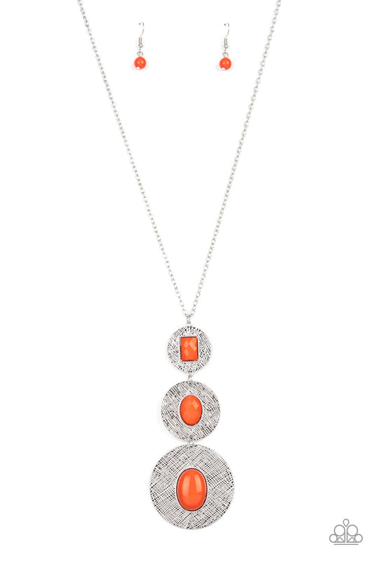 Talisman Trendsetter - Orange necklace