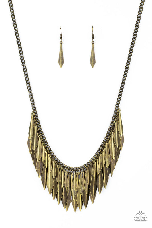 The Thrill-Seeker - Brass necklace set