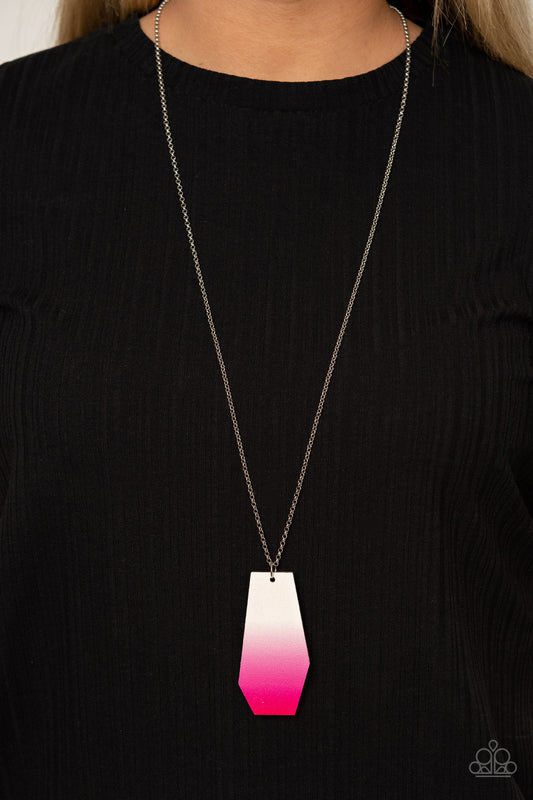 Watercolor Skies - Pink necklace