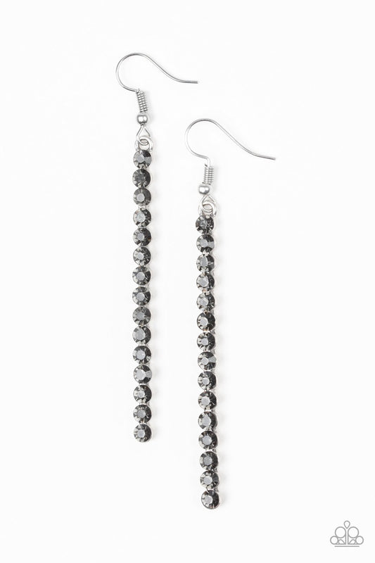 Grunge Meets Glamour - Black/Gunmetal Earrings