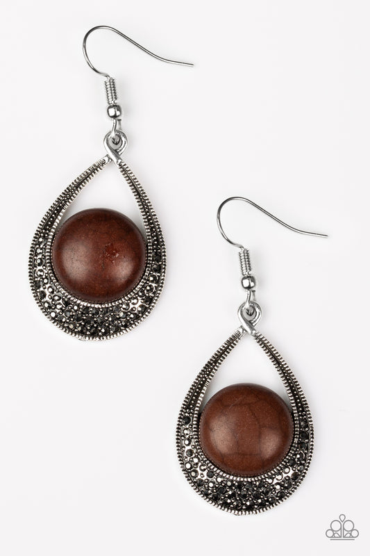 Richly Rio Rancho - Brown earrings