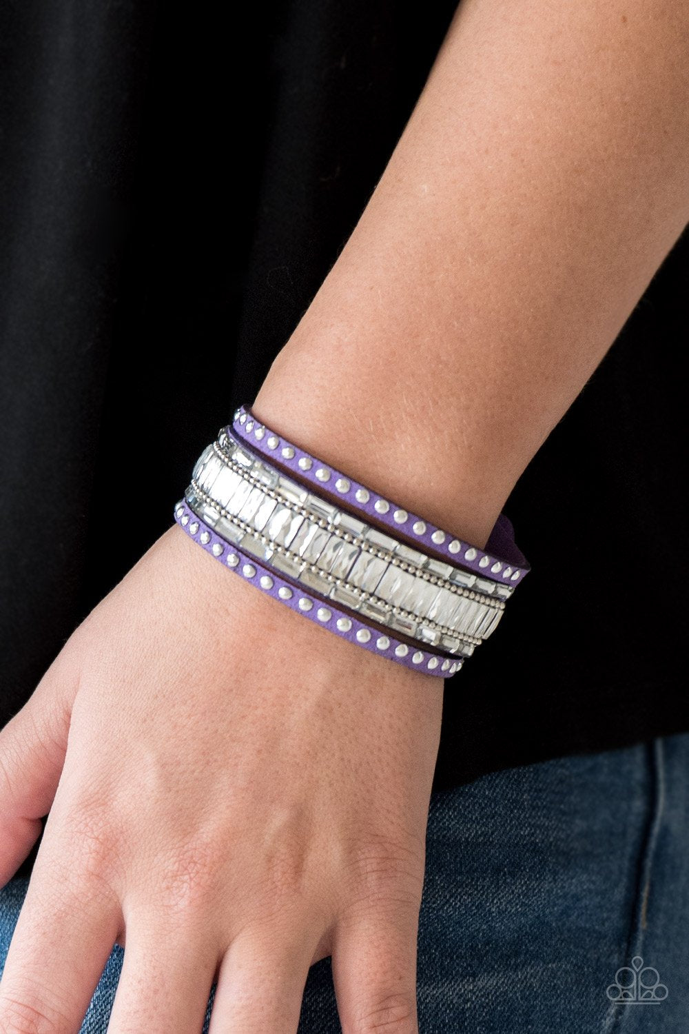 Rock Star Rocker - Purple wrap bracelet
