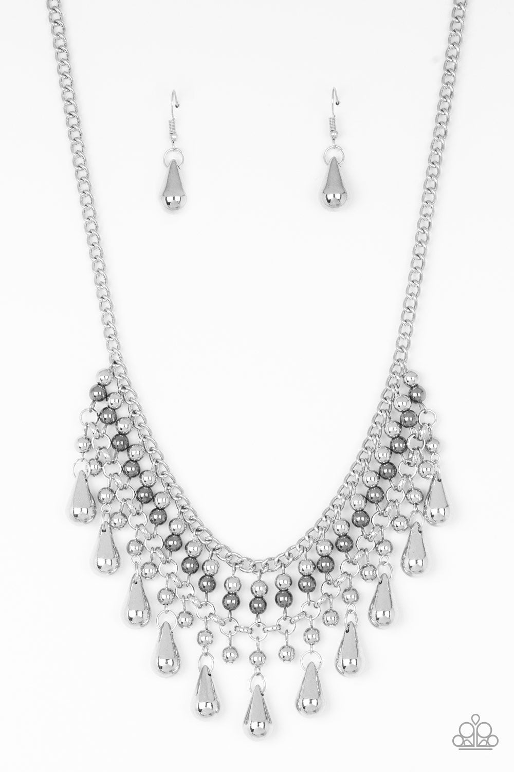 Dont Forget To BOSS! - Silver/Gunmetal necklace