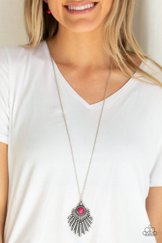 Inde-PENDANT Idol - Pink necklace