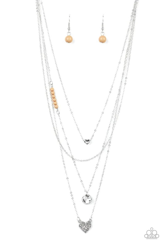 Gypsy Heart - Brown Necklace