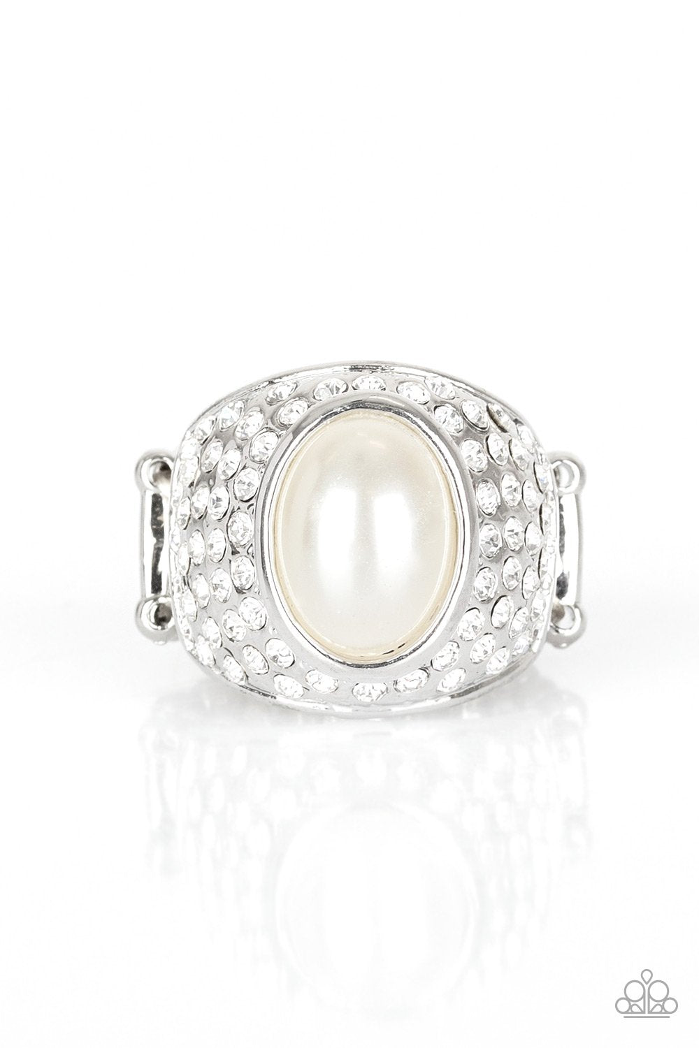 Glittering Go-Getter white pearl ring (Life of the Party August 2019)