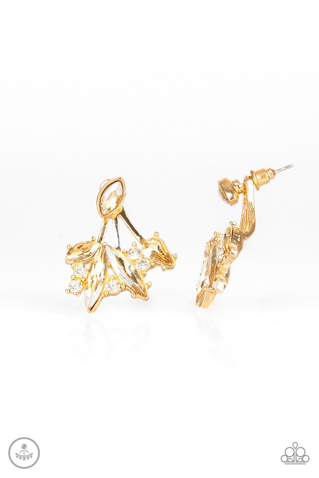 Deco Dynamite - Gold post earrings