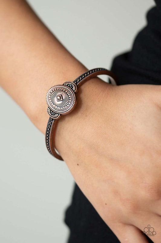 SAVANNAH SUNSET - COPPER CUFF BRACELET