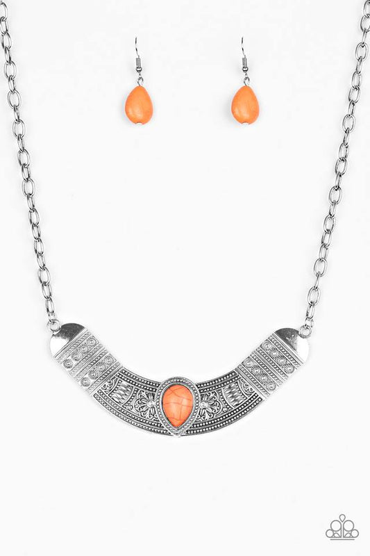 Very Venturous - Orange necklace