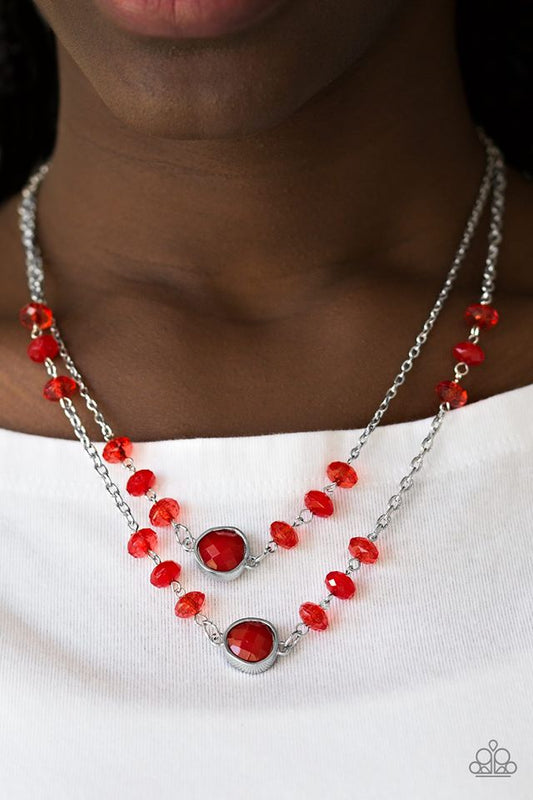 Gala Glow - Red necklace