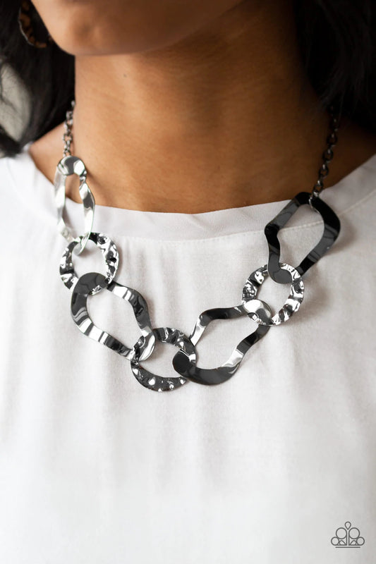 Capital Contour - Black/GM Necklace